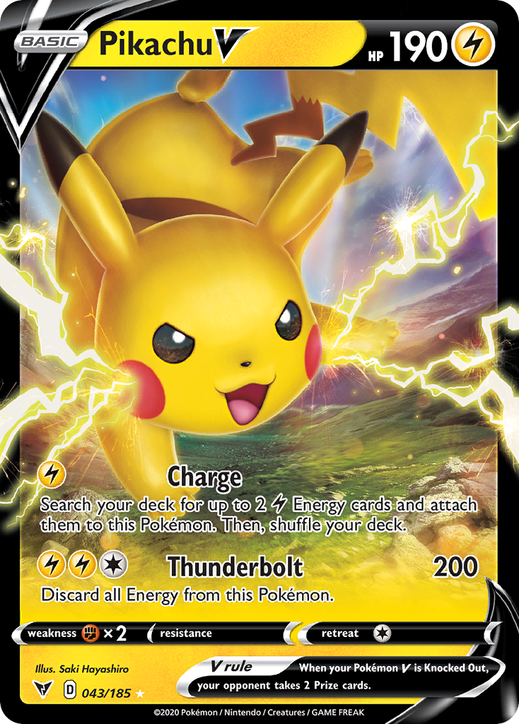 Vivid Voltage Pikachu V #43/185